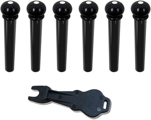 Acoustic Guitar Bridge Pins Pegs-6pcs with 1pc Bridge Pin Puller Remover，Ivory in Saudi Arabia