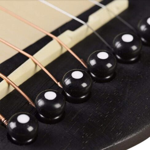 Acoustic Guitar Bridge Pins Pegs-6pcs with 1pc Bridge Pin Puller Remover，Ivory in Saudi Arabia