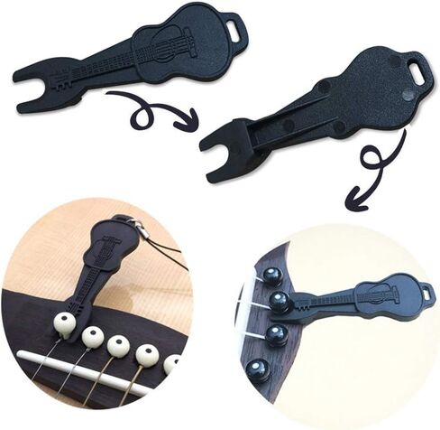 Acoustic Guitar Bridge Pins Pegs-6pcs with 1pc Bridge Pin Puller Remover，Ivory in Saudi Arabia