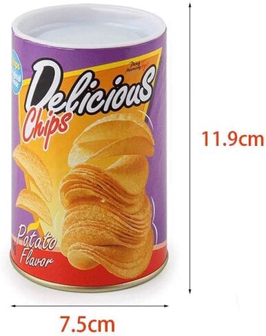 شريحة بطاطس Miuion ثعبان في علبة مزحة مضحكة حجم كبير لعيد كذبة أبريل وديكور حفلات الهالوين - صغير in Kuwait