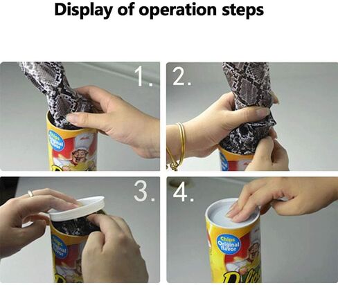 شريحة بطاطس Miuion ثعبان في علبة مزحة مضحكة حجم كبير لعيد كذبة أبريل وديكور حفلات الهالوين - صغير in Kuwait