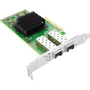 for Mellanox ConnectX4 LX 25Gb Ethernet Network Adapter, Compare to MCX4121A-ACAT, Dual SFP28 Ports PCIe 3.0X8, RDMA, 25Gigabit NIC for Windows/Windows Server/Linux