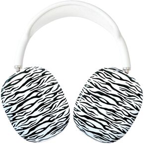 Case Compatible with Airpods Max Headphones Zebra Print Protective Case Cover Headphones Soft TPU Accessories Protector Compatible with Apple Airpods Max(Black and White)