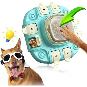Dog Puzzle Toy 2 Levels, Dog Treat Puzzle Slow Feeder, Dog Food Dispenser for Boredom and Mental Stimulation Interactive Enrichment Toys for All Breed