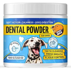 Dog Dental Powder | Dental Powder for Dogs Teeth | Dog Tartar Remover for Teeth | Plaque Off Powder Dog | Dog Teeth Cleaning Powder | Plaque Remover for Teeth Dog | Valerian Flavor | 100 G