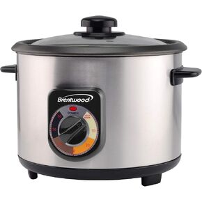 برينتوود TS-1210S طباخ الأرز الكهربائي، قياسي، معدني