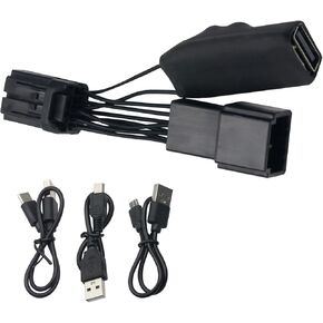 GPS Dash Cam Power Adapter (10-pin Type A) for Subaru, Nissan and More with Auto-dimming Rearview Mirror Dashcam Charger Cable