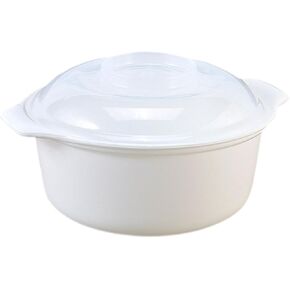 Microwave Rice Cooker Steaming Pots Food Storage Container Easy to Clean Rice Cooking Microwave Mixing Bowls for Potato Ramen