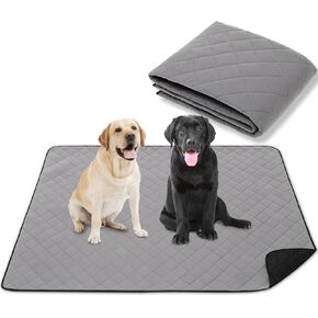 Washable Pet Dog Pee Pads, 59" X47" Extra Large, Puppy Training Mat for Trunk Carriers, Travel, Bed, Couch, Floor(Grey) in Saudi Arabia
