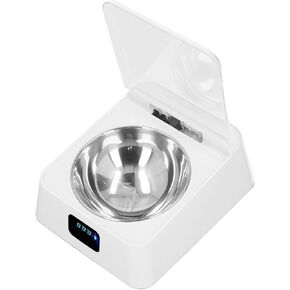 Automatic Pet Feeder with LCD Display, Pet Food Dispenser, Infrared Automatic Sensor Switch Cover, Moisture Proof Smart Bowl for Pet Cat and Dog 350ml