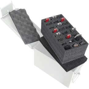 Case Club 24 Folding Knives Pre-Cut Foam for .50 Cal Ammo Can - (Ammo Can Not Included) - (Foam is Closed Cell, Military Grade)