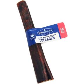 Barkworthies 6" Beef Collagen Sticks for Dogs - Healthy Long Lasting Bully Stick Alternative - High Protein Low Fat Dog Treats - 1 Pack