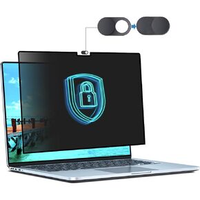 STARY Privacy Screen for MacBook Pro 14 Inch 2021-2023 (A2442/A2779/A2918/A2992,M1/M2/M3), Removable Anti Glare Blue Light Filter - Matte & Glossy Design