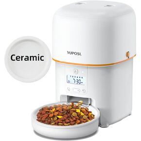 Automatic Cat Feeders - Cat Food Dispenser Easy to Use, Timed Automatic Pet Feeder with Over 180-day Battery Life, 2L/4L Also for Dogs