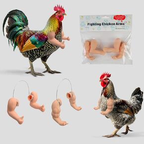 2 Pairs of Chicken arms, Including Strong Muscular arms That can be Put on Chicks (Kudos+Middle Finger)