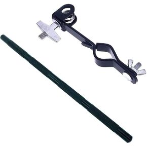 TUOREN Cowbell Mounting Clamp with 9.4" Steel Arm Drum Cowbell Mounting Percussion Bracket for Jam Blocks, Tambourine