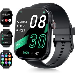 2.01in Smart Watch, Answer/Make Call Smartwatch for Men Women for iPhone and Android, Heart Rate, SpO2 Sleep Monitor, Pedometer, 112 Sports Modes