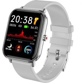 Smart Watch (Answer/Make Call), 1.96" Fitness Tracker Watch with Step Calorie Counter, 110+ Sports Modes IP67 Waterproof, Smartwatch for Men Women Bluetooth Watch Compatible with Android iPhone iOS