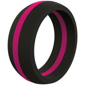 QALO Men's Thin Line Classic Silicone Ring