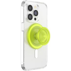 PopSockets Phone Grip Compatible with MagSafe, Phone Holder, Wireless Charging Compatible, Into The Woods - GITD Chartreuly