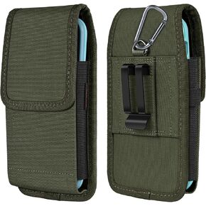 Phone Holster for Belt, Men Phone Belt Holder Compatible Samsung S24 Ultra S23 Ultra S22 Ultra S21 Ultra Magnetic Cell Phone Pouch (XL-Black)