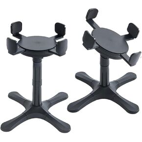 2Pack Elevated Dog Bowl Stand, Width Height Adjustable Raised Pet Food Bowl Stand Medium Large Dog, Anti-Skid Flat Wide Bowls Suitable for Water, Wet and Dry Food No Include