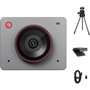 OBSBOT Meet 2 Al-Powered 4K Webcam— Ultra HDR,1080p@60FPS,1/2" CMOS,4X Digital Zoom,Plug&Play,Built-in Dual Mic—Work with Skype, Zoom/ MS_Teams/Google Meet—for Online Call/Meeting/Educate-Grey