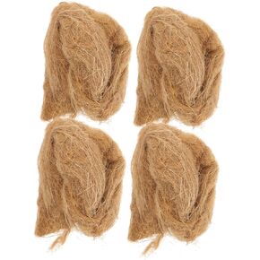 4Pcs Camping Natural Survival Supplies Tool fire Tool Survival Supplies fire Starter Rope Lighter Make fire Catch fire Jute Silk Jute fire Starter Accessories