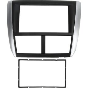 2DIN Car Dash Radio Panel Frame, DVD Navigation Trim Replacement for Subaru Impreza, Stereo Bezel Trim Dash Panel, ABS Dashboard Radio Fascia, GPS Navigation Trim