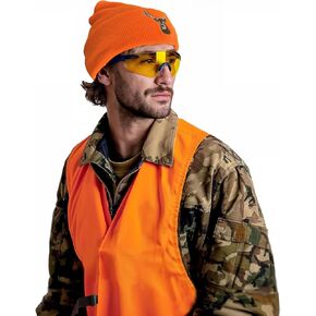 Klarny Blaze Orange Safety Vest, High-Visibility, Waterproof, Ultra-Quiet Deer and Bow Hunting Gear and Accessories