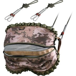Hunting Saddle,Hammock Saddle Hunting,Comfortable Saddle Hunting System,Hammock Hunting Saddle,Lightweight Padded Seat Includes Adjustable Bridge, Essential Tree Stand Accessories