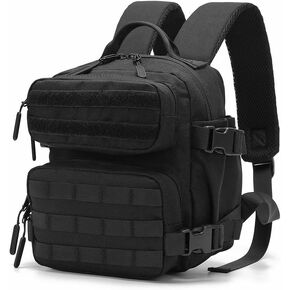 9L Mini Backpack for Men and Women, Small Backpack for Gym Hiking Travel Sports Running (Black)