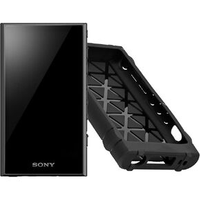 Sony NW-A306 Walkman A Series High-Resolution Digital Audio Player (Black) with Rugged Hardshell Case Bundle (2 Items)