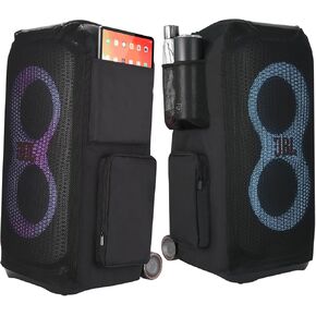 Case Deluxe Protective Speaker Cover Bag Cargo Sleeve for JBL PartyBox Stage 320/Partybox 310 Portable Party Speaker(Black)