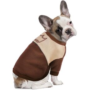 SAWMONG Fleece Dog Sweater, Ultra Soft Warm Dog Sweatshirt, Stretch Puppy Pullover for Small Medium Dogs, Dog Winter Clothes for Cold Weather, Girl or Boy (Pink, L)