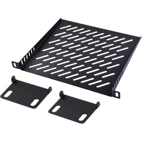GeeekPi 0.5U Server Rack Shelf Vented Rack Mount Cantilever Tray for 10 Inch Network Equipment Rack & Cabinet and DeskPi Rackmate T1