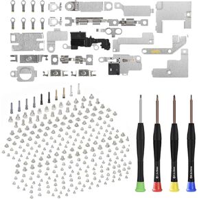for iPhone 14 Complete Inner Metal Plate Cover Replacement for iPhone14 Small Bracket Full Set with Repair Tool Tweezers Screwdrivers A2649, A2881, A2882, A2883, A2884