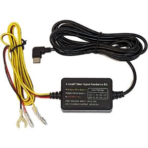 SpySpot Hard Wire Car Kit Power Supply USB-C for Micro Tracker Portable GPS Tracker - Works with GL320MG - Easy Installation - No Recharge Needed - Great for Dash Cams.