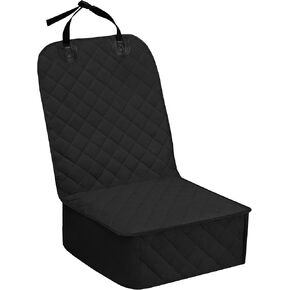 Easy-Going Waterproof Dog Car Seat Cover, Pet Front Cover for Cars, Durable and Nonslip Dog Seat Protector for Trucks, Jeep, SUV and Cars (Front Seat, Black)