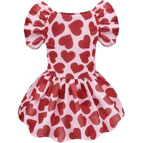 CuteBone Dog Dress Princess Puppy Birthday Dresses with Flutter Sleeves Cat Clothes Outfit for Small Dogs Girl Pet Apparel FX07M