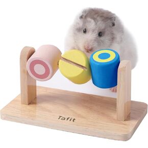 ألعاب إثراء الهامستر الخشبي - ألعاب مضغ للحيوانات الأليفة الصغيرة للهامستر السوري والجرذان والفئران والجربوع والقنافذ (دجينغ) in Kuwait