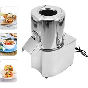 Electric Food Processor, Commercial Vegetable Chopper Meat Grinder Machine Fully Stainless Steel Body & Blades Perfect for Restaurant Home Kitchen Use 110V/550W 120Kg/H