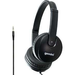 Gemini Sound DJ Equipment DJX-200 Technical for Mixing Beats Professional Studio Drums Over The Ear Audio DJ Recording Monitor Headphones, Black Closed Back