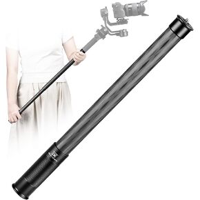 FANAUE Gimbal Extension Pole Carbon Fiber Extension Monopod Pole Stick with 1/4" Screw, 2 Section Universal Rod for Tripod Compatible with Digtital Camera Smartphone Long Selfie Tick Length is 14"-25"