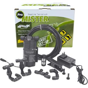 Reptile Mister Humidifier, Reptile Misting System, Mister Sprayer for Reptiles Chameleon Frog Gecko Indoor Plants Vivarium Terrarium, Timer not Included