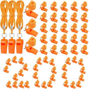 Xuhal 200 جهاز كمبيوتر شخصى صافرة الطوارئ مع الحبل البلاستيك سلامة صافرة بصوت عال هش صوت بقاء صافرة للدفاع عن النفس، في حالات الطوارئ، والمشي لمسافات طويلة، وملحقات التخييم في الهواء الطلق in Kuwait