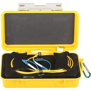 Fiber Optic OTDR Launch Cable Box G.657A1 Singlemode 9/125 LC/UPC-LC/UPC Connector Dead Zone Eliminator Fiber Box (1000M)