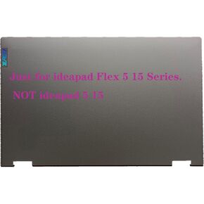 Replacement Laptop LCD Back Cover Top Case Rear Lid for Lenovo ideapad Flex 5-15IIL05 5-15ITL05 5-15ALC05 5CB0Y85681 5CB1B02477 Grey