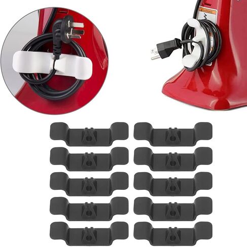 Cord Organizer for Kitchen Appliances, 10Pcs Rubber Cord Winder Holder for Blender, Coffee Maker, Juicer, Toaster(Black) in Saudi Arabia