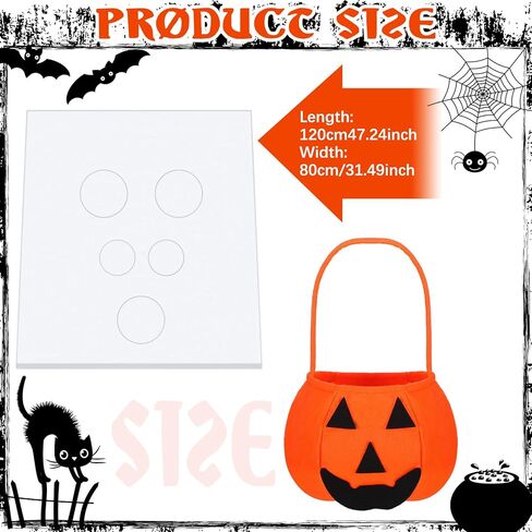 زي Sadnyy Halloween Ghost Dog مع دلو خدعة أو حلوى اليقطين، أزياء شبح بيضاء للكلاب والقطط ودلاء حلوى اليقطين للكلاب والحيوانات الأليفة وحفلات الهالوين التنكرية (متوسطة) in Kuwait